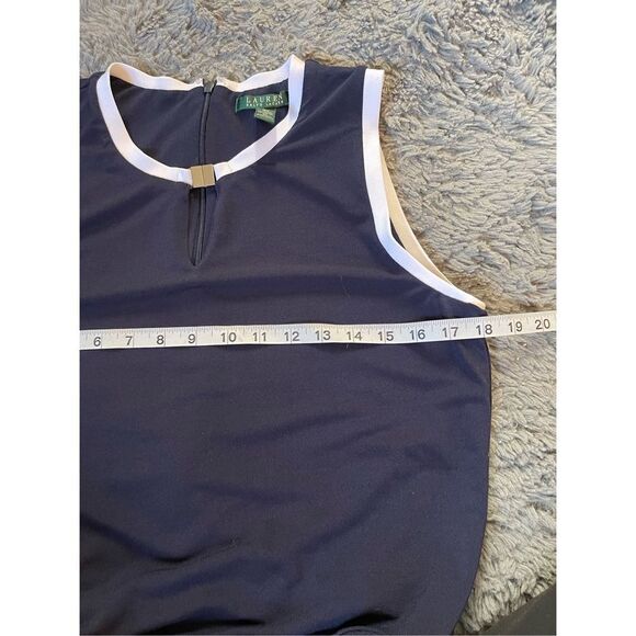 Lauren‎ Ralph Lauren Wide-Leg Belted Jumpsuit Sleeveless size large - Picture 6 of 8